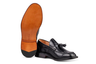 Jamie Tassel Loafer - Black - R E Tricker Ltd