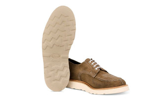 Kilsby Derby Shoe - Visone Waxy Suede - R E Tricker Ltd