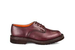 Linda Derby Tramper Shoe - Burgundy Ecopel - R E Tricker Ltd