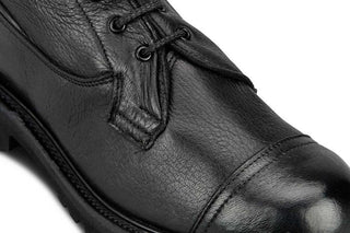 Lucia Super Boot - Olivvia Deerskin - Black - R E Tricker Ltd