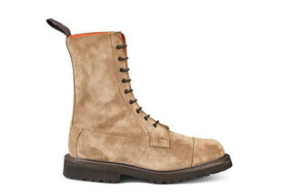 Lucia Super Boot - Visone Suede - R E Tricker Ltd