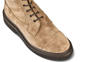 Lucia Super Boot - Visone Suede - R E Tricker Ltd