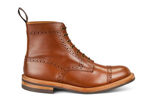 M7527 - Men's Derby ToeCap Boot - Beechnut Antique - R E Tricker Ltd