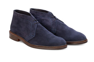 Polo Chukka Boot - Navy Castorino Suede - R E Tricker Ltd