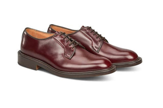Robert Derby Shoe - Burgundy Bookbinder - R E Tricker Ltd
