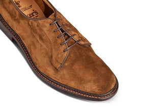 Robert Derby Shoe - Cubana Suede - R E Tricker Ltd