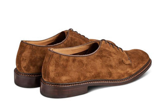 Robert Derby Shoe - Cubana Suede - R E Tricker Ltd