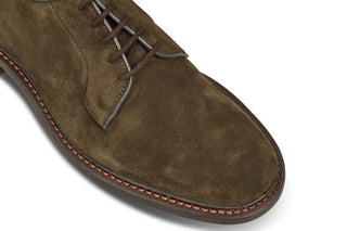 Robert Derby Shoe - Earth Suede - R E Tricker Ltd