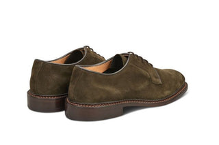 Robert Derby Shoe - Earth Suede - R E Tricker Ltd