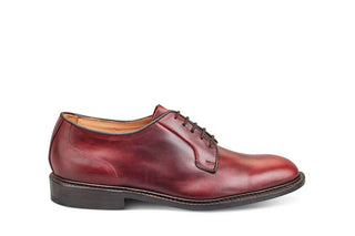 Robert Derby Shoe - Lightweight - Burgundy Cutter - R E Tricker Ltd