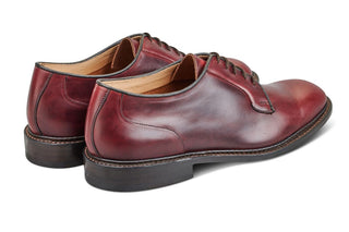 Robert Derby Shoe - Lightweight - Burgundy Cutter - R E Tricker Ltd