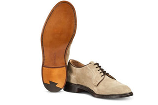 Robert Derby Shoe - Sand Suede