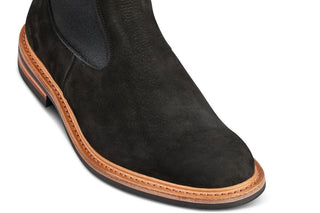 Stephen Chelsea Boot - Black Hydro Nubuck - R E Tricker Ltd