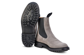 Stephen Chelsea Boot - Grey Castorino Suede - R E Tricker Ltd