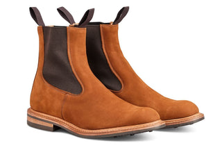 Stephen Chelsea Boot - Whisky Hydro Nubuck - R E Tricker Ltd