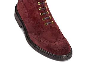 Stow Country Boot - Barolo Castorino Suede - R E Tricker Ltd