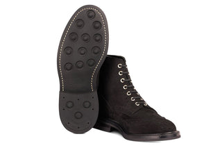 Stow Country Boot - Black Hydro Nubuck - R E Tricker Ltd