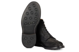 Stow Country Boot - Black Waxy Commander - R E Tricker Ltd