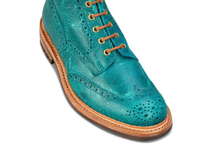 Stow Country Boot - Blue Pull-Up Full Grain Tricker's Exclusive) - R E Tricker Ltd