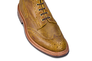Stow Country Boot - Ginger Pull-Up Full Grain Tricker's Exclusive) - R E Tricker Ltd