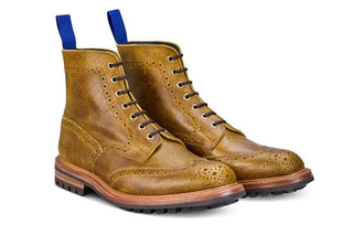 Stow Country Boot - Ginger Pull-Up Full Grain Tricker's Exclusive) - R E Tricker Ltd