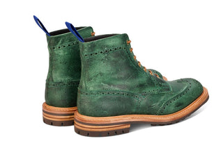 Stow Country Boot - Green Pull-Up Full Grain Tricker's Exclusive) - R E Tricker Ltd