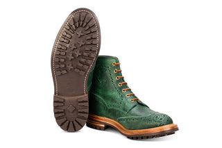 Stow Country Boot - Green Pull-Up Full Grain Tricker's Exclusive) - R E Tricker Ltd