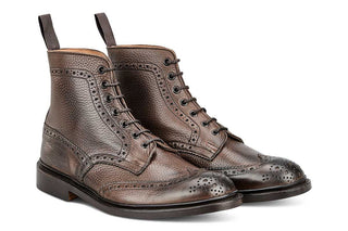 Stow Country Boot - Lightweight - Brown Muflone - R E Tricker Ltd