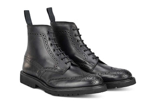 Stow Country Boot - Lightweight - Olivvia Classic Black - R E Tricker Ltd