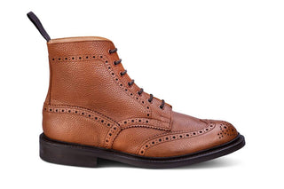 Stow Country Boot - Sienna Scotch Grain - R E Tricker Ltd