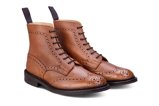 Stow Country Boot - Sienna Scotch Grain - R E Tricker Ltd