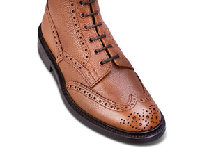 Stow Country Boot - Sienna Scotch Grain - R E Tricker Ltd