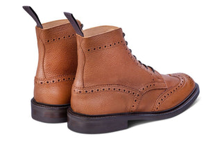 Stow Country Boot - Sienna Scotch Grain - R E Tricker Ltd