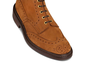 Stow Country Boot - Whiskey Hydro Nubuck - R E Tricker Ltd