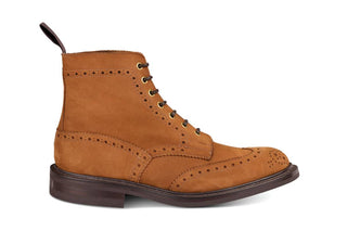 Stow Country Boot - Whiskey Hydro Nubuck - R E Tricker Ltd