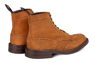 Stow Country Boot - Whiskey Hydro Nubuck - R E Tricker Ltd