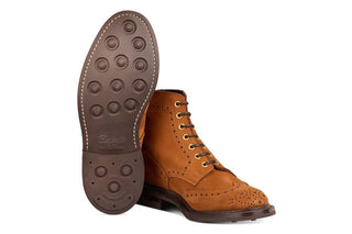 Stow Country Boot - Whiskey Hydro Nubuck - R E Tricker Ltd