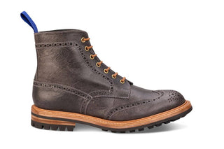 Stow Country Boot - Winter Smoke Pull-Up Full Grain Tricker's Exclusive) - R E Tricker Ltd