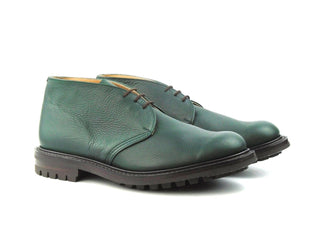 Winston Chukka Boot - Green Olivvia Scotch Grain - R E Tricker Ltd