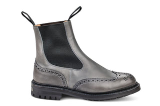 Silvia Country Dealer Boot - Grey Calf