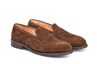 Jermyn Street Penny Loafer - Chocolate Repello Suede