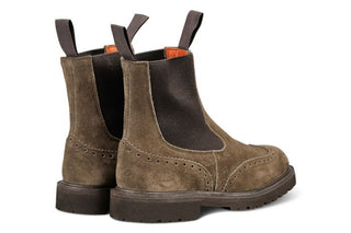 Silvia Country Dealer Boot - Flint Suede